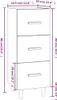 The Living Store Sideboard Grau Sonoma 34,5x34x90 cm Produktbild-Vorschau 7