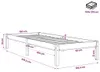 vidaXL Massivholzbett Extra Lang ohne Matratze 100x220 cm Produktbild-Vorschau 8