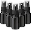 5x Glasflasche schwarz 10 ml mit schwarzem Zerstäuber Produktbild-Vorschau 1