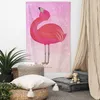 Mr. & Mrs. Panda Wandtuch Flamingo Stolz - Aquarell Pink - Produktbild-Vorschau 2