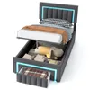 okwish Polsterbett 90×190 mit  LED Beleuchtung und Produktbild-Vorschau 9