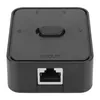 A black network switch with an RJ45 port and a toggle switch on top. Anteprima dell’immagine prodotto