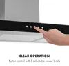 Klarstein Darya, nástěnná digestoř, EEK A, 90 cm, 310 m³/h Náhled obrázku produktu 4