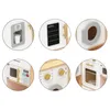 Collage of close-up shots of different features of a wooden toy kitchen. Podgląd zdjęcia produktu