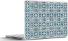 MuchoWow® Laptop Aufkleber Sticker Cover Blau - Muster - Produktbild-Vorschau 1