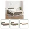 The Living Store Boxspringbett mit Matratze Taupe 120x200 Produktbild-Vorschau 1