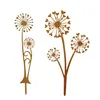 Gartenstecker Metall Set, Rostdeko Pusteblume, Cortenstahl Produktbild-Vorschau 1
