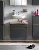 Waschbeckenunterschrank "Villach" aus MDF in matt grau mit Produktbild-Vorschau 1