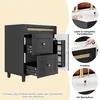 Lavabo da bagno indipendente nero 76x46x86,5 cm con Anteprima dell’immagine prodotto 7