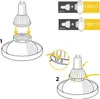ES111 GU10 - LED Reduktion Reflektor Adapter MR16 / GU10 Produktbild-Vorschau 4