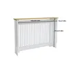 FATIVO Copritermosifone 112x20x83 cm – copritermo bianco Anteprima dell’immagine prodotto 3