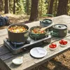 Outsunny Camping Kochgeschirr Set 5-teiliges Outdoor Produktbild-Vorschau 2