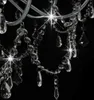 vidaXL Lampadario con perle argento 8 prese E14 Anteprima dell’immagine prodotto 12