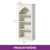 YITAHOME Bücherregal Schnitzdesign, 60x30x140cm, 4 Ebenen Produktbild-Vorschau 2