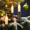 Hellum Weihnachtsbaum Lichterkette Außen, 15 weiße Kerzen Produktbild-Vorschau 1
