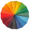 Großer Regenschirm Regenbogen XXL Stockschirm Partnerschirm Produktbild-Vorschau 5