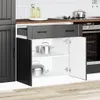 vidaXL Base da cucina Lucca nero in legno Anteprima dell’immagine prodotto 2