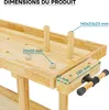 Banco da lavoro Wiltec 151 x 61,5 x 86 cm in legno, banco Anteprima dell’immagine prodotto 8