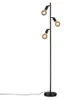 Stojaca lampa Briloner Kuglo 3xE27 10 W čierna Náhľad obrázku produktu 1