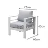 MeXo Gartenmöbel Aluminium, Sitzgruppe frei Kombination, (2 Produktbild-Vorschau 2