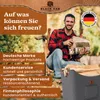 BLACK OAK Montana XL 60L Holzkorb aus Filz grau – Kaminholz Produktbild-Vorschau 7