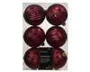 Weihnachtskugeln Kunststoff 8cm geriffelt 6 Stück  - Produktbild-Vorschau 1
