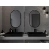 Mexen Loft lustro łazienkowe owalne 85 x 50 cm, rama czarna Podgląd zdjęcia produktu 4