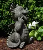 Gartenfigur Gartendrache - Modell Lacht - Fantasy Figur Produktbild-Vorschau 3