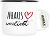 Huuraa Emaille Tasse Ahaus verliebt 300ml Vintage Produktbild-Vorschau 1