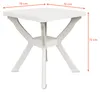 Kunststoff Gartentisch quadratisch 70 cm - weiß - Produktbild-Vorschau 2