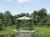 Gartenpavillon aus Metall mit Schmiedeeisenoptik Produktbild-Vorschau 2