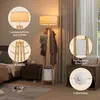 Stojací lampa Puluomis se stojanem na kabáty 176 cm, 8 Náhled obrázku produktu 5