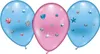 4 Ballons DIY hellblau rosa Produktbild-Vorschau 1