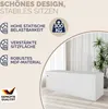 CASARIA® Sitzbank mit Stauraum Faltbar Weiß 115x40x40cm Produktbild-Vorschau 3
