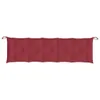 vidaXL Housse de banc de jardin vin rouge 180x50x7 cm tissu Voir les images du produit 4
