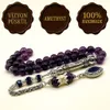 Tesbih Amethyst 8mm Gebetskette 33 Perlen Vizyon Püskül Produktbild-Vorschau 1