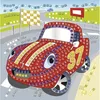 Moosgummi Mosaik Glitter Rennwagen Produktbild-Vorschau 2