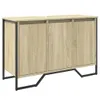 vidaXL Umývadlová skrinka Sonoma dub 91x35x60 cm materiál Náhľad obrázku produktu 1