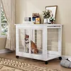 Hundebox im Möbelstil, 80*56*69.5cm Holzkennel-Tisch mit Produktbild-Vorschau 1