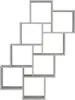 vidaXL Würfelregal Betongrau 90x15x119 cm Holzwerkstoff Produktbild-Vorschau 4
