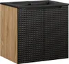 Waschtisch 60 cm in Eiche mit schwarz, LONDON-56-BLACK, mit Produktbild-Vorschau 1