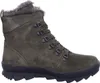 A single green boot with fur lining is shown against a white background. Produktbild-Vorschau