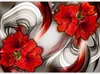 Vlies Fototapete - Amaryllis - Ballad of the Red 300x210 cm Produktbild-Vorschau 5