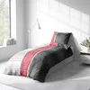 Bettwäsche 155x220 cm Mikrofaser Bettbezug Rot Grau Weiß Produktbild-Vorschau 4