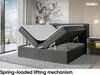 MEBLINI Boxspringbett mit Bettkasten - Bett mit LED Produktbild-Vorschau 3