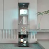 ProximaX Schwarz hochglanz Vitrinenschrank mit LED Produktbild-Vorschau 3