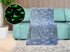 Im Dunkeln leuchtende Decke 150x200 Weiße Fluo-Dinosaurier Produktbild-Vorschau 1