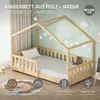 ML-Design dětská postel domeček postel 80x160 cm přírodní, Náhled obrázku produktu 2