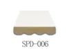 A product image of an awning valance with a scalloped edge. Produktbild-Vorschau