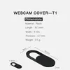 INF Kryt na webovú kameru - Webcam Cover Slider - čierny Náhľad obrázku produktu 4